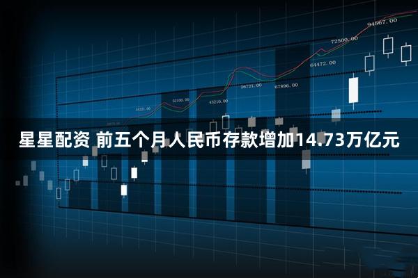 星星配资 前五个月人民币存款增加14.73万亿元
