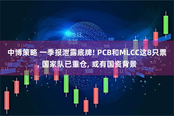 中博策略 一季报泄露底牌! PCB和MLCC这8只票, 国家队已重仓, 或有国资背景